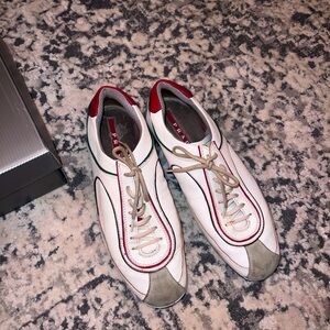 Prada vintage Womens Calzature Donna  Sneakers Size 10 Blanco